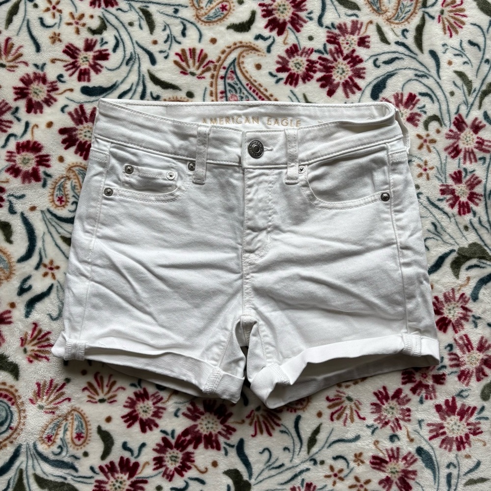 American Eagle Outfitters Women's White Jean Shorts